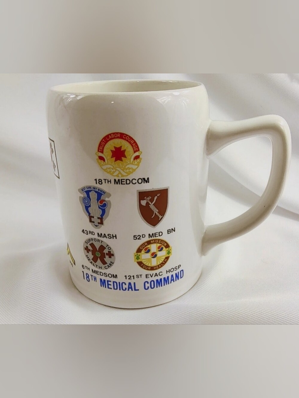 18th Medical Command MEDCOM BN Military Coffee Mug Korea Large Rank USA BB1-2479
